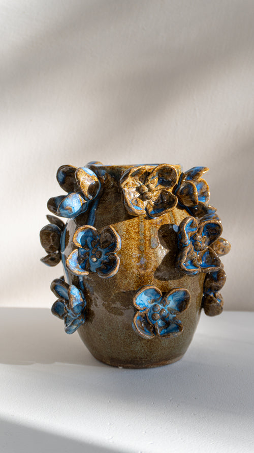 Handmade Ceramic Vase, 25 cm -  Unique Gift